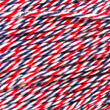 Airmail baker's twine - blue, red, white striped 4-ply cotton twine