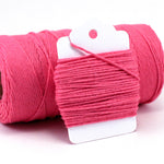 Dark Pink Baker's Twine - 4-ply thin cotton twine. 10 to 50 yards in one length or cut into 12, 18, or 24 inch pieces.