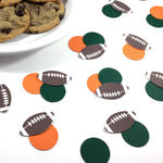 Football party confetti for spreading around tables. Comes with your choice of accent colors.