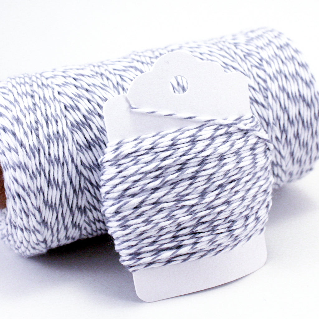 Bakers Twine ~ Silver & White