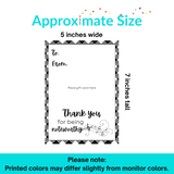 Noteworthy Gift Card Holder Printable 5"x7"
