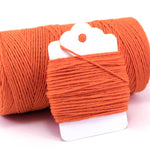 Orange cotton 4-ply twine for crafting and wrapping gifts