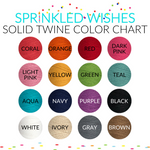 Sprinkled Wishes' Solid Twine Color Chart