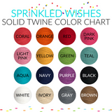 Solid Twine Color Chart
