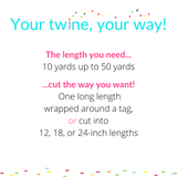 Green Solid Baker's Twine