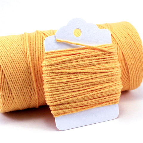 Cotton bright yellow baker's twine - choose your length, other colors available